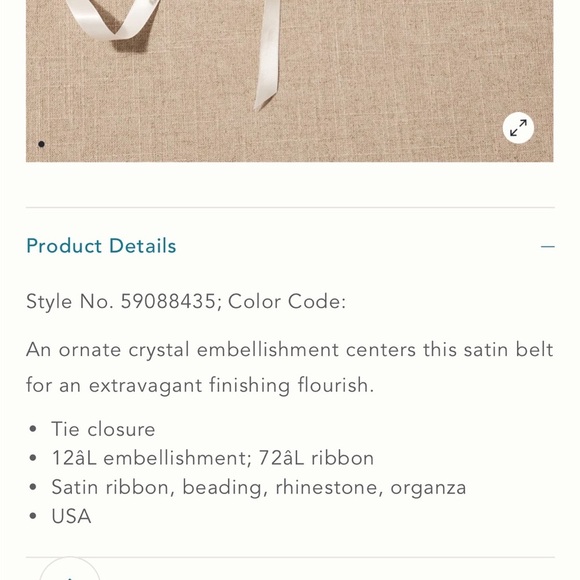 NWOT BHLDN Anthropologie A.B. Ellie “Mirada” sash - Picture 3 of 10